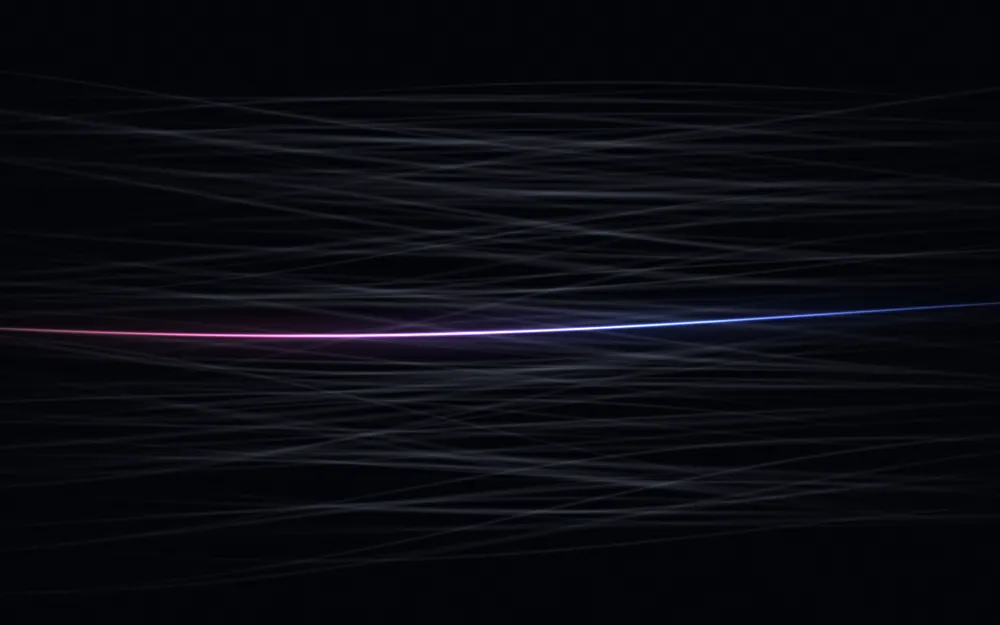 A dark field crossed by many faint candidate lines, with a single line resolved into full spectrum.